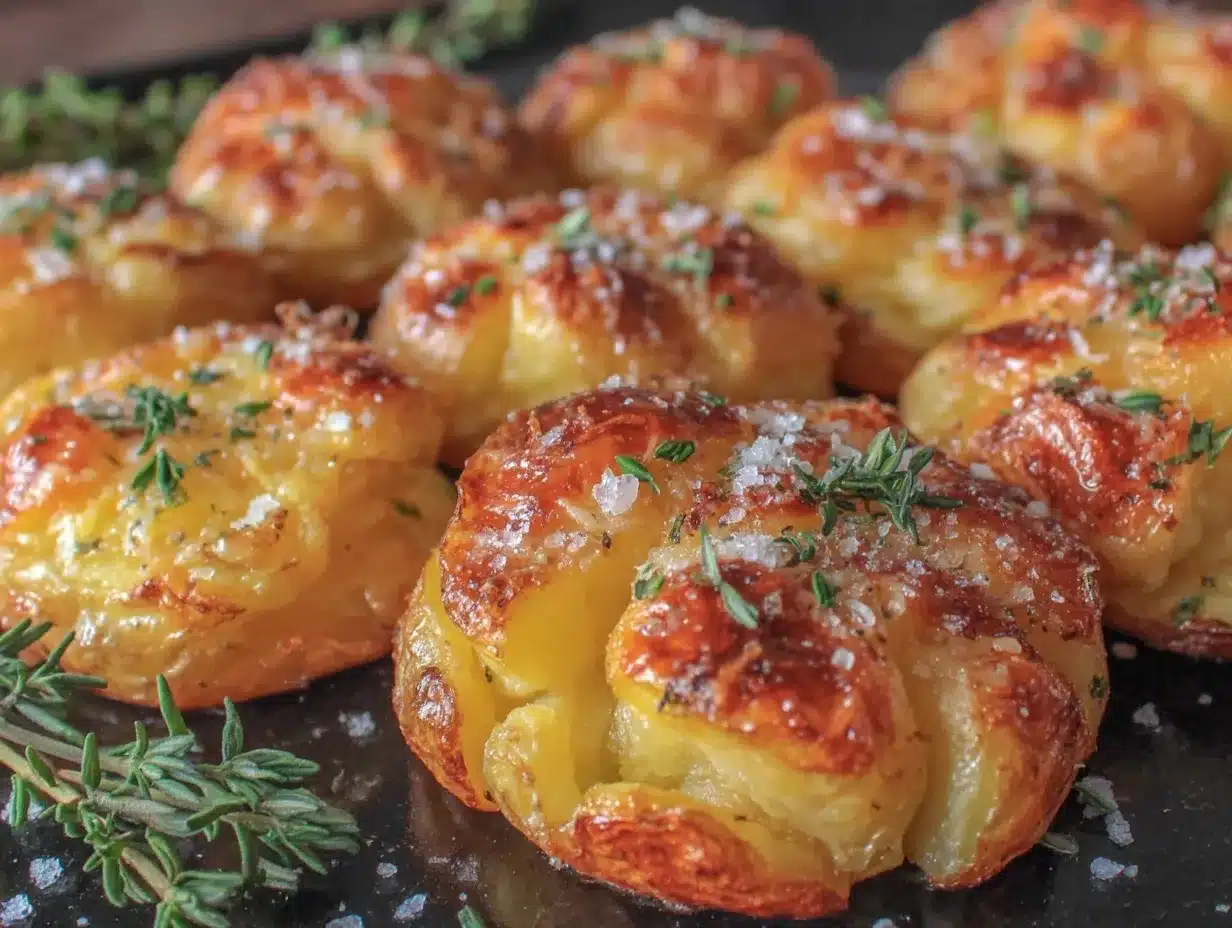 crispy golden smashed Yukon potatoes preparation steps