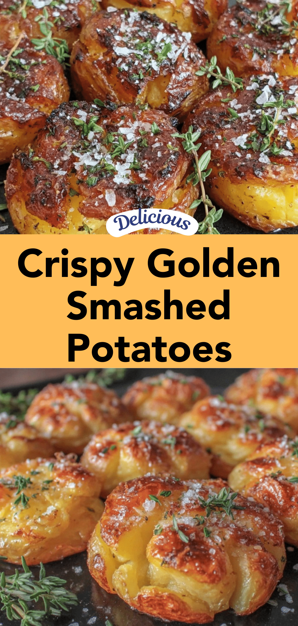 crispy golden smashed Yukon potatoes recipe