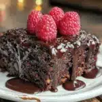decadent moist chocolate cake - featured image