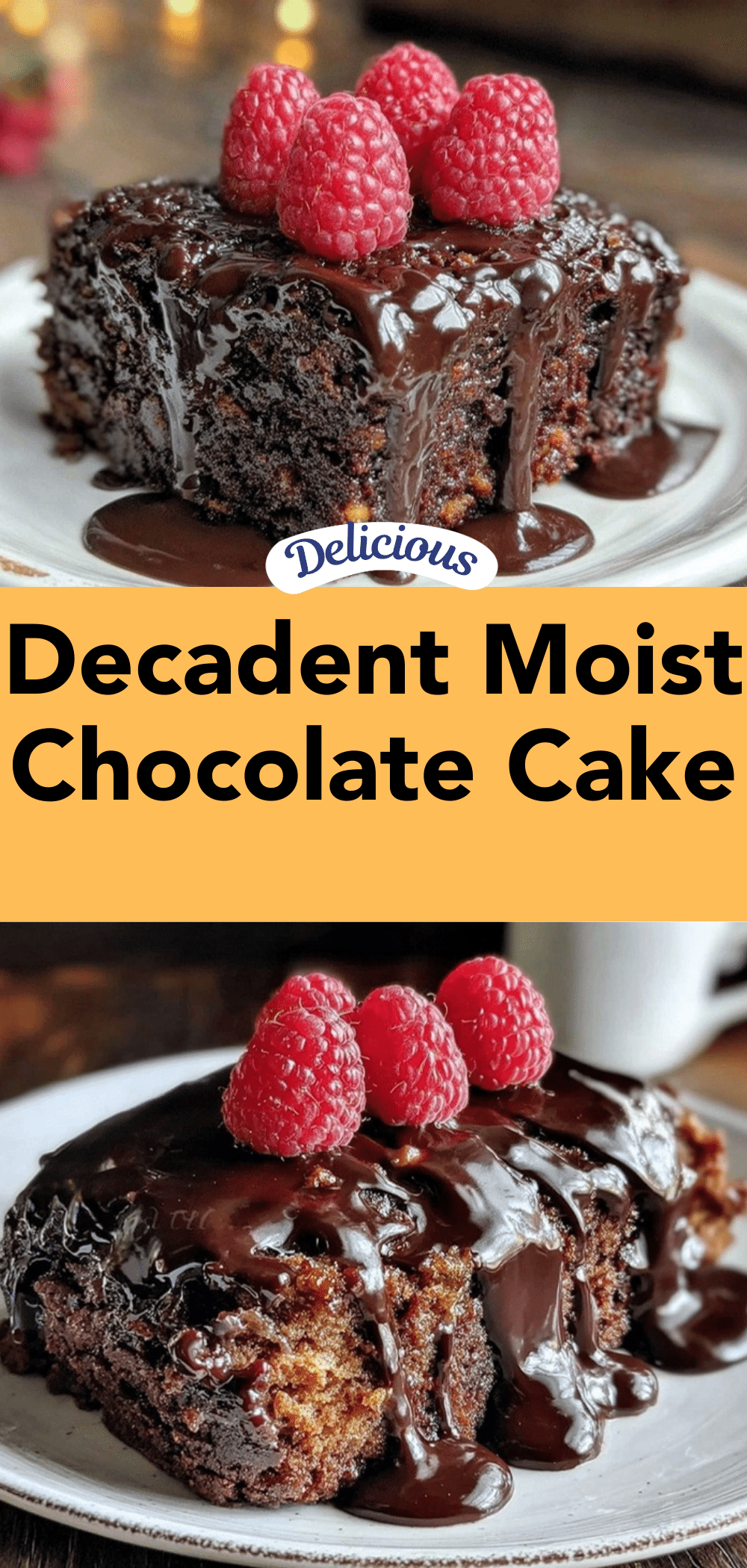 decadent moist chocolate cake recipe