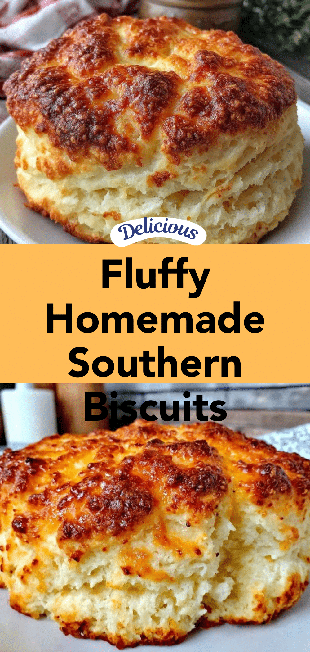 fluffy homemade Southern biscuits recipe