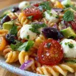 fresh zesty cold pasta salad - featured image