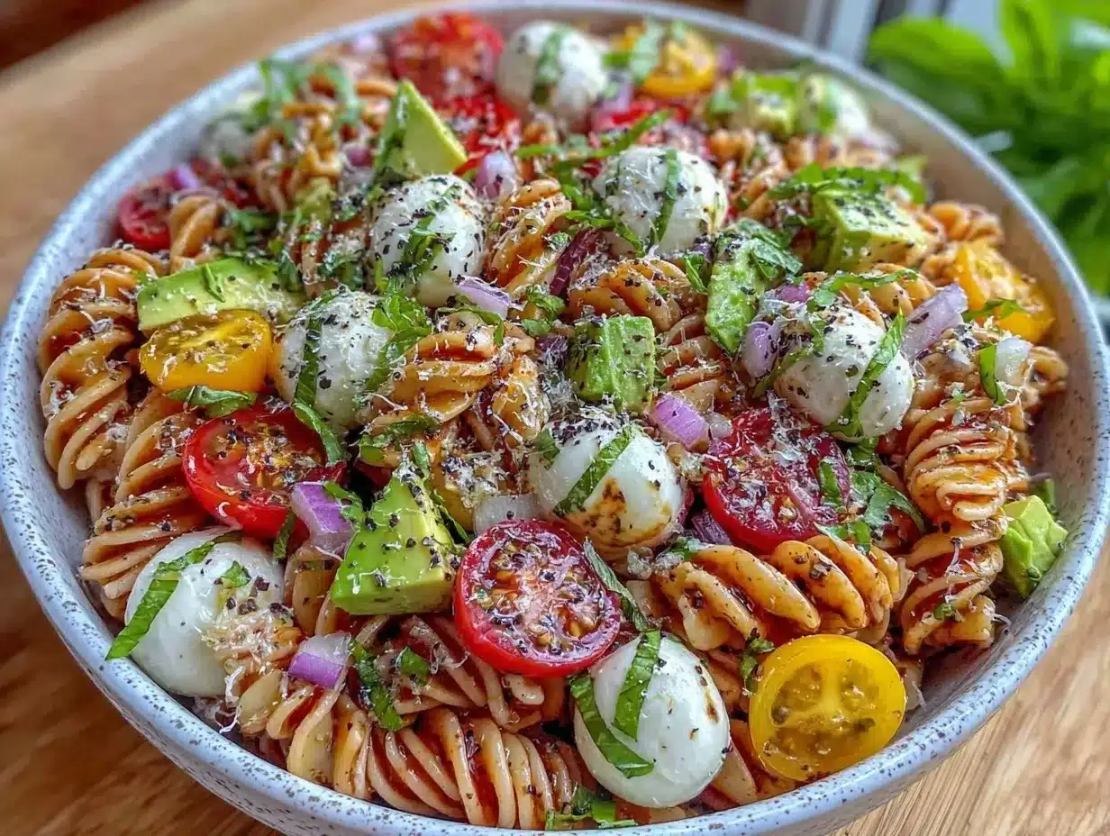 fresh zesty cold pasta salad preparation steps