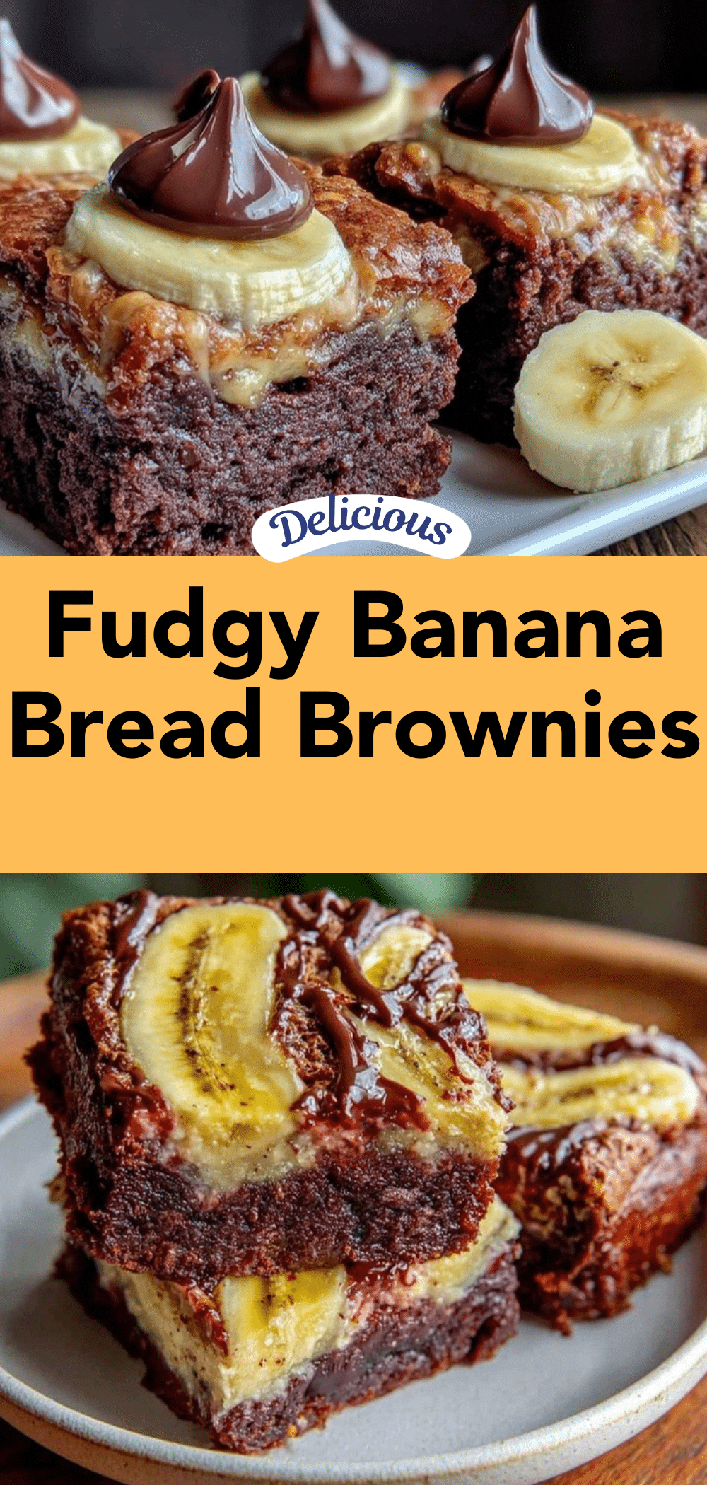 fudgy banana bread brownies recipe