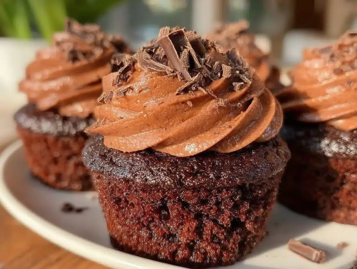 fudgy decadent chocolate cupcakes preparation steps