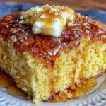 golden buttery cornbread - featured image