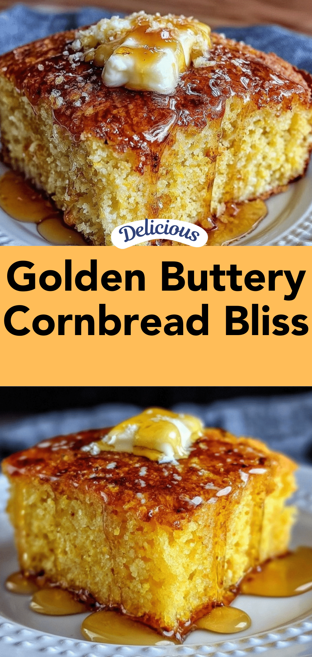 golden buttery cornbread recipe