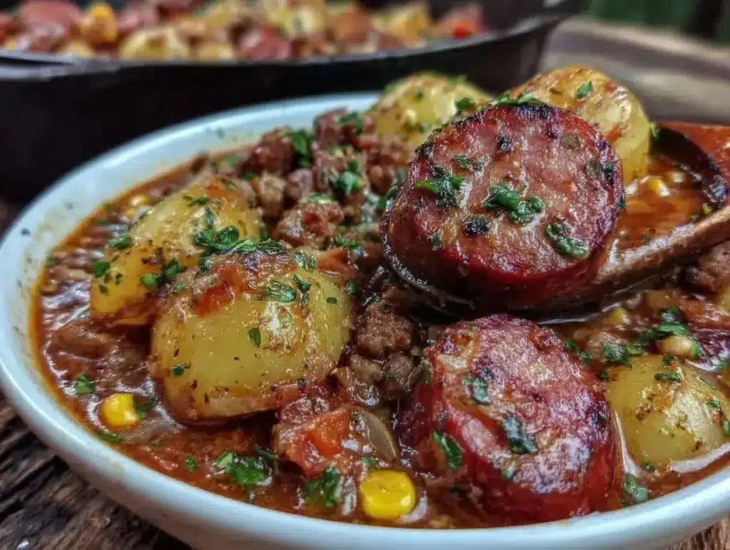 hearty cowboy stew recipe - featured image