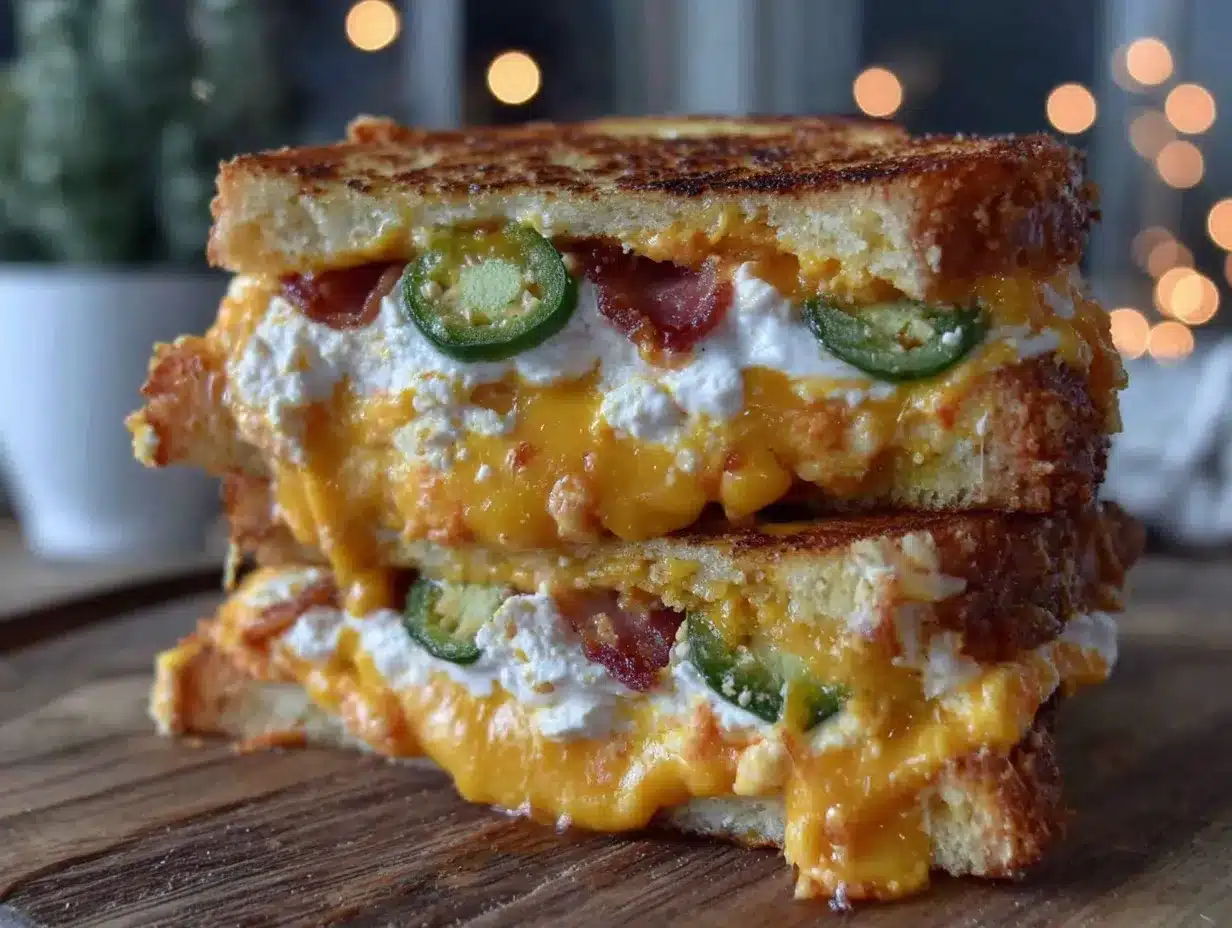 jalapeno popper grilled cheese preparation steps