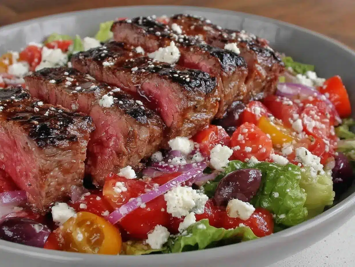 juicy steak salad delight preparation steps