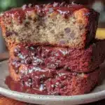 moist chocolate chip banana bread - featured image