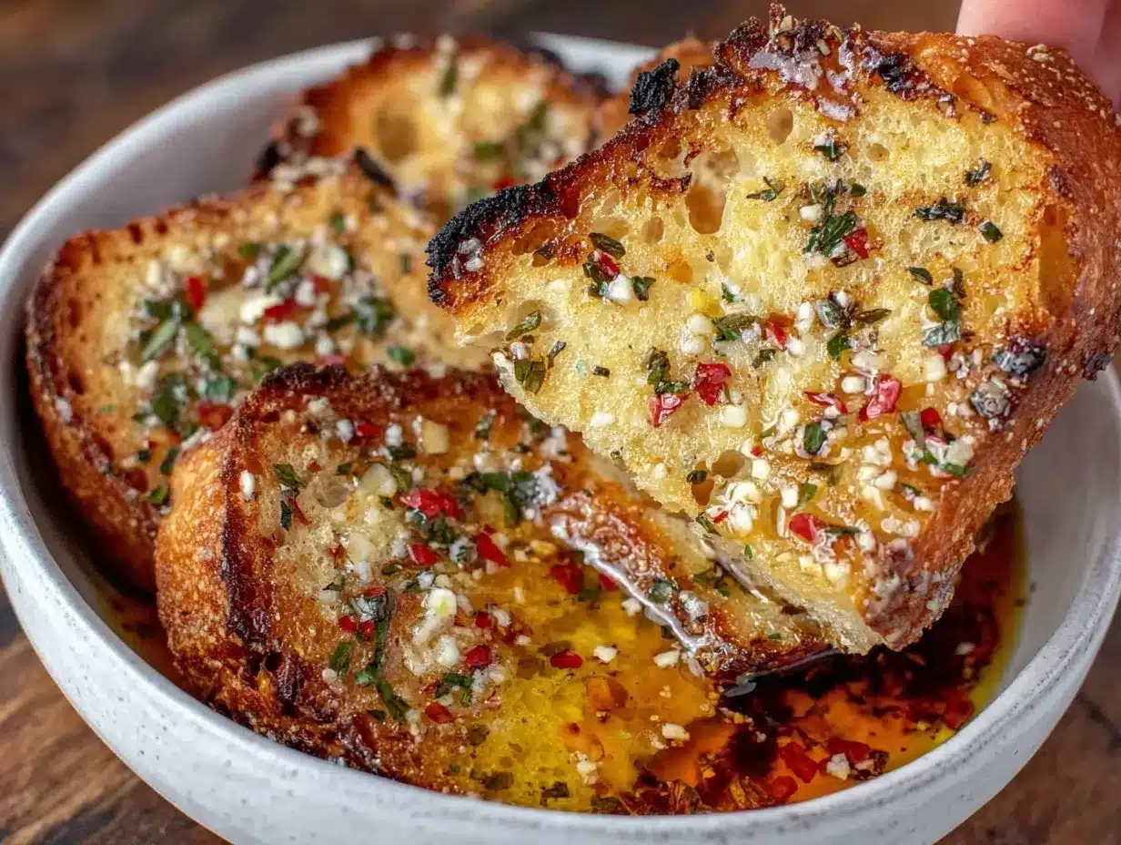 olive oil bread dip preparation steps