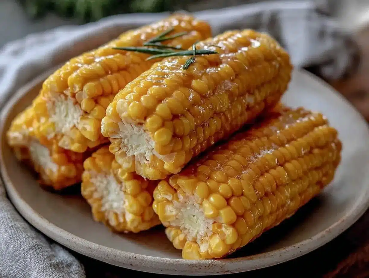 quick juicy microwave corn on the cob preparation steps