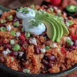 quinoa black bean taco skillet - featured image
