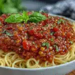 red lentil spaghetti sauce - featured image