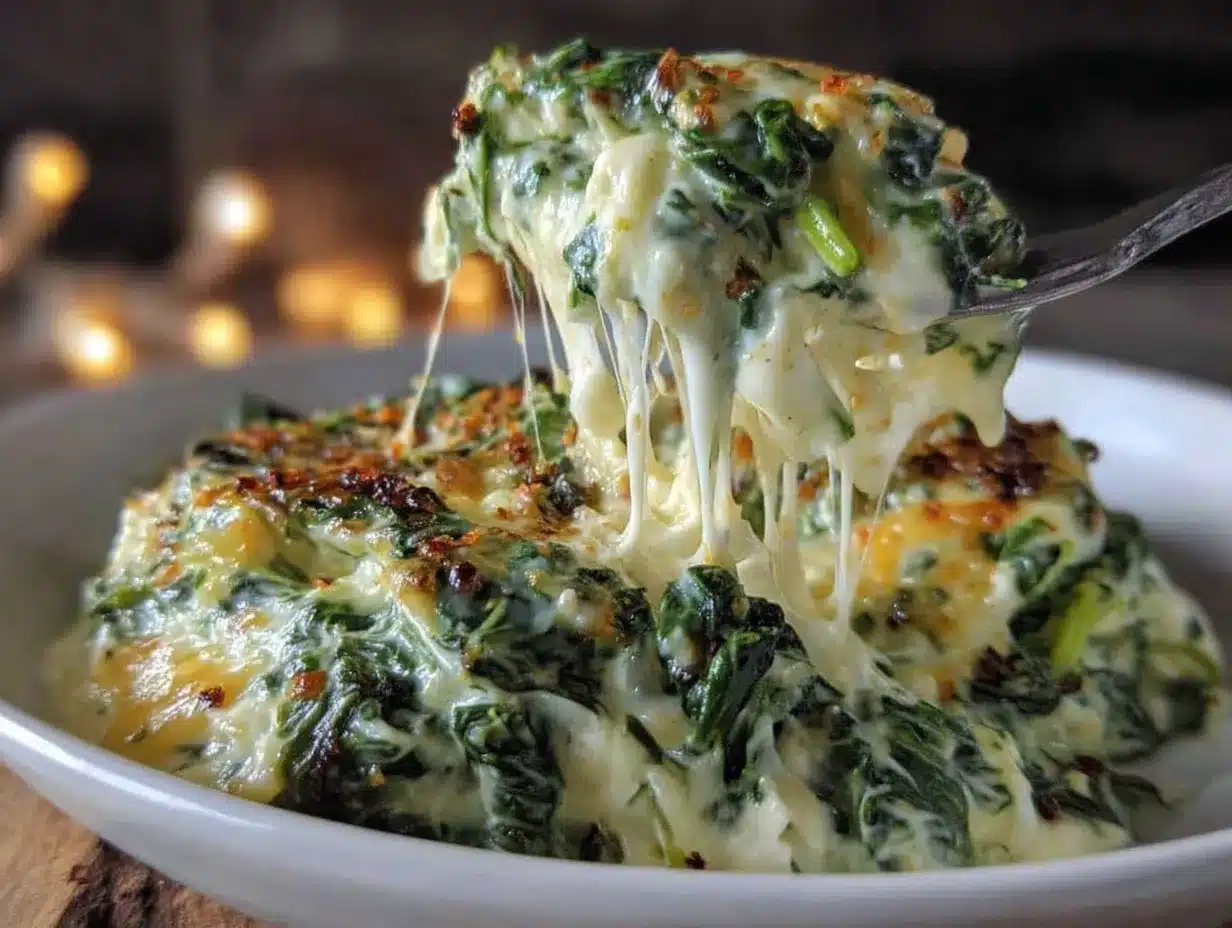 rich creamed spinach preparation steps