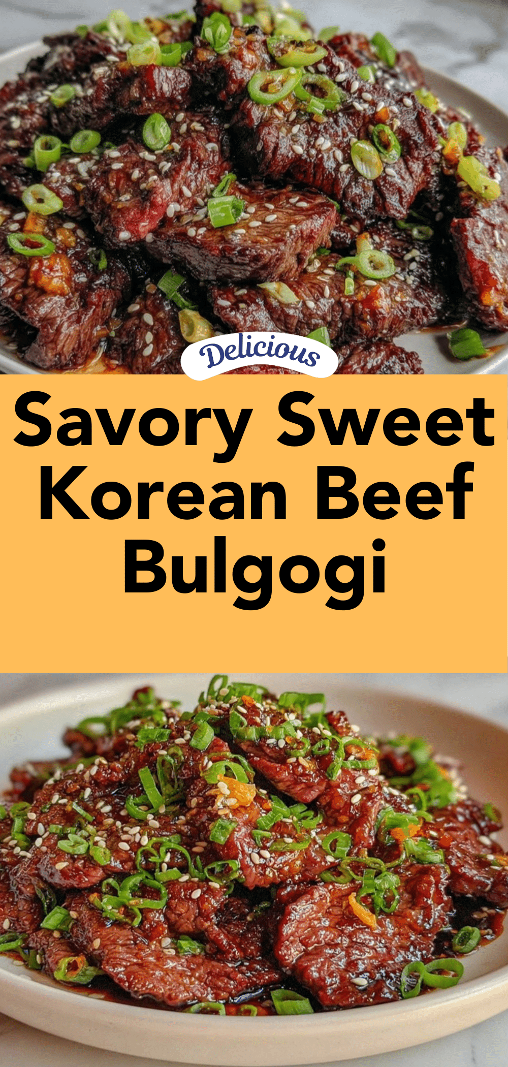 savory sweet Korean beef bulgogi recipe