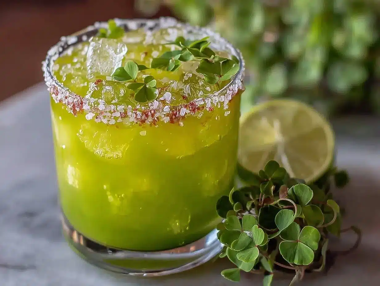 Shamrock Punch Cocktail preparation steps