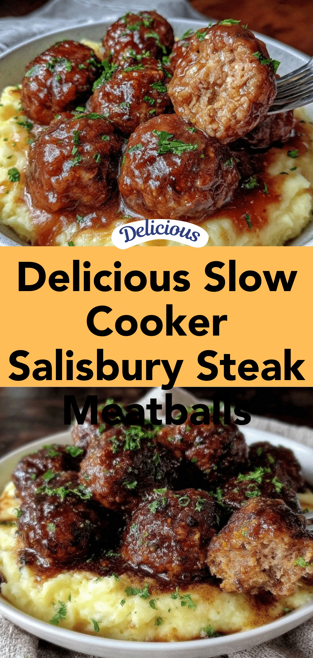 slow cooker salisbury steak meatballs recipe