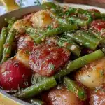 smothered green beans and potatoes - featured image