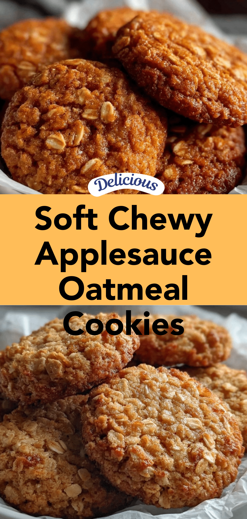 soft chewy applesauce oatmeal cookies recipe