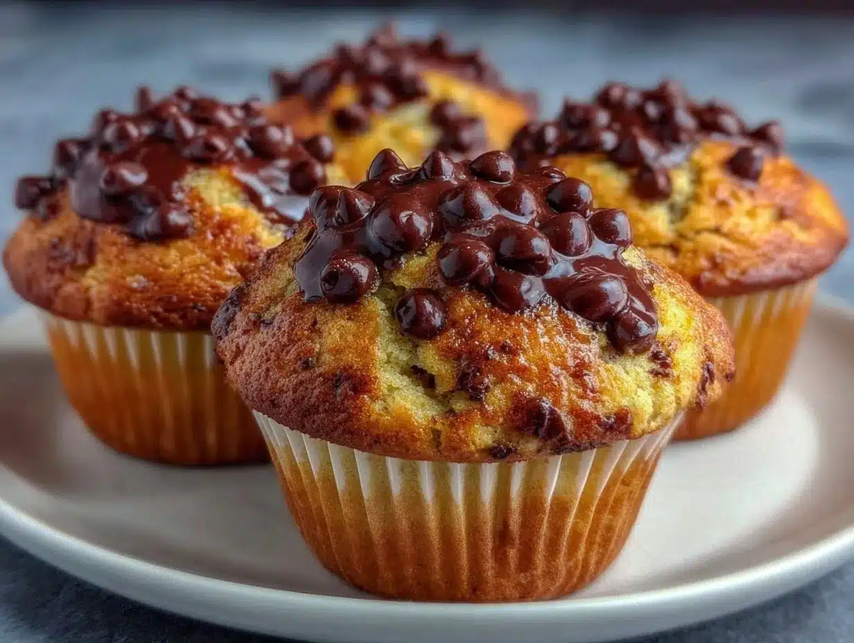 soft chocolate chip muffins preparation steps