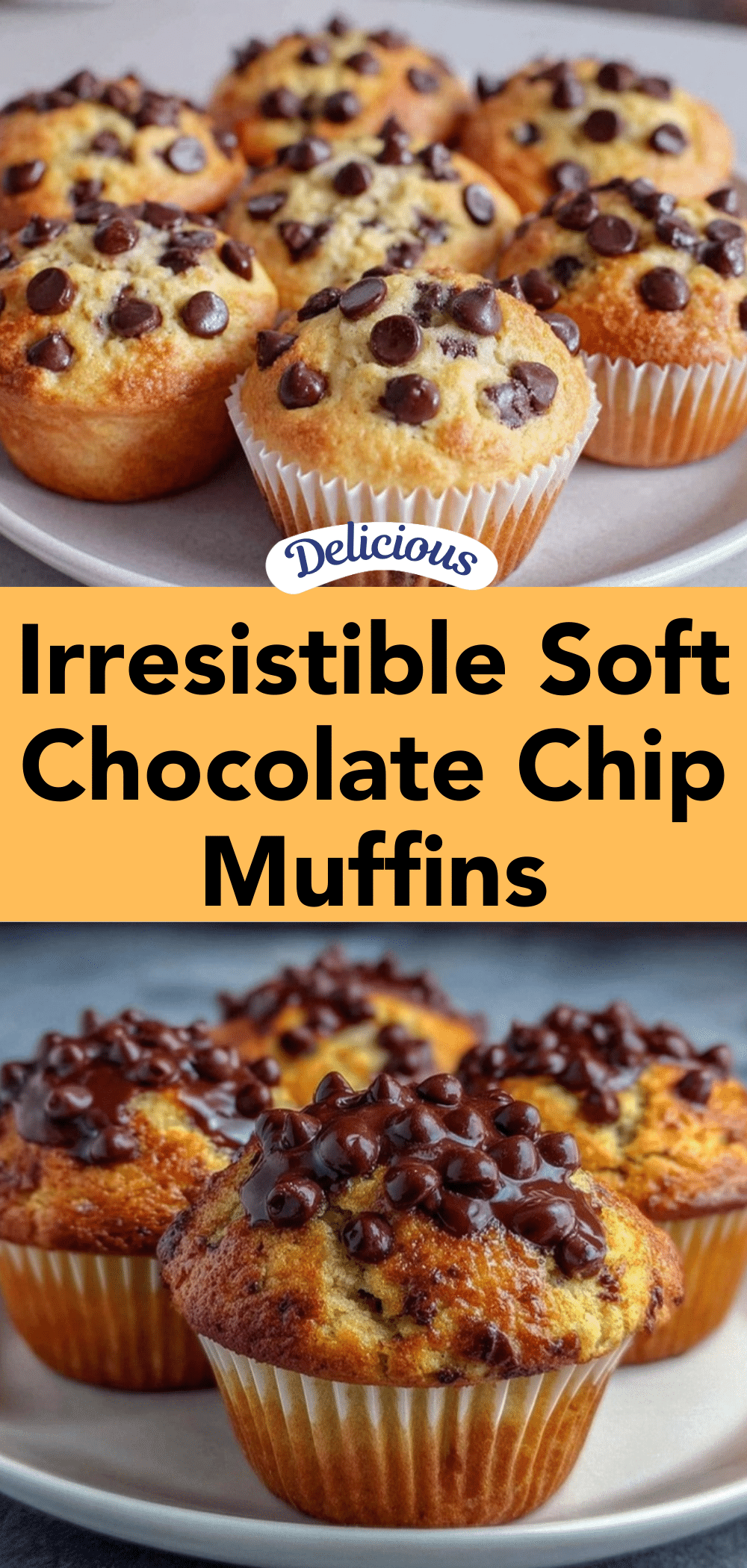 soft chocolate chip muffins recipe