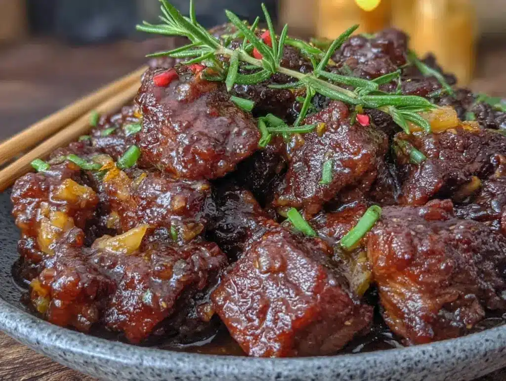 sticky sweet beef teriyaki - featured image