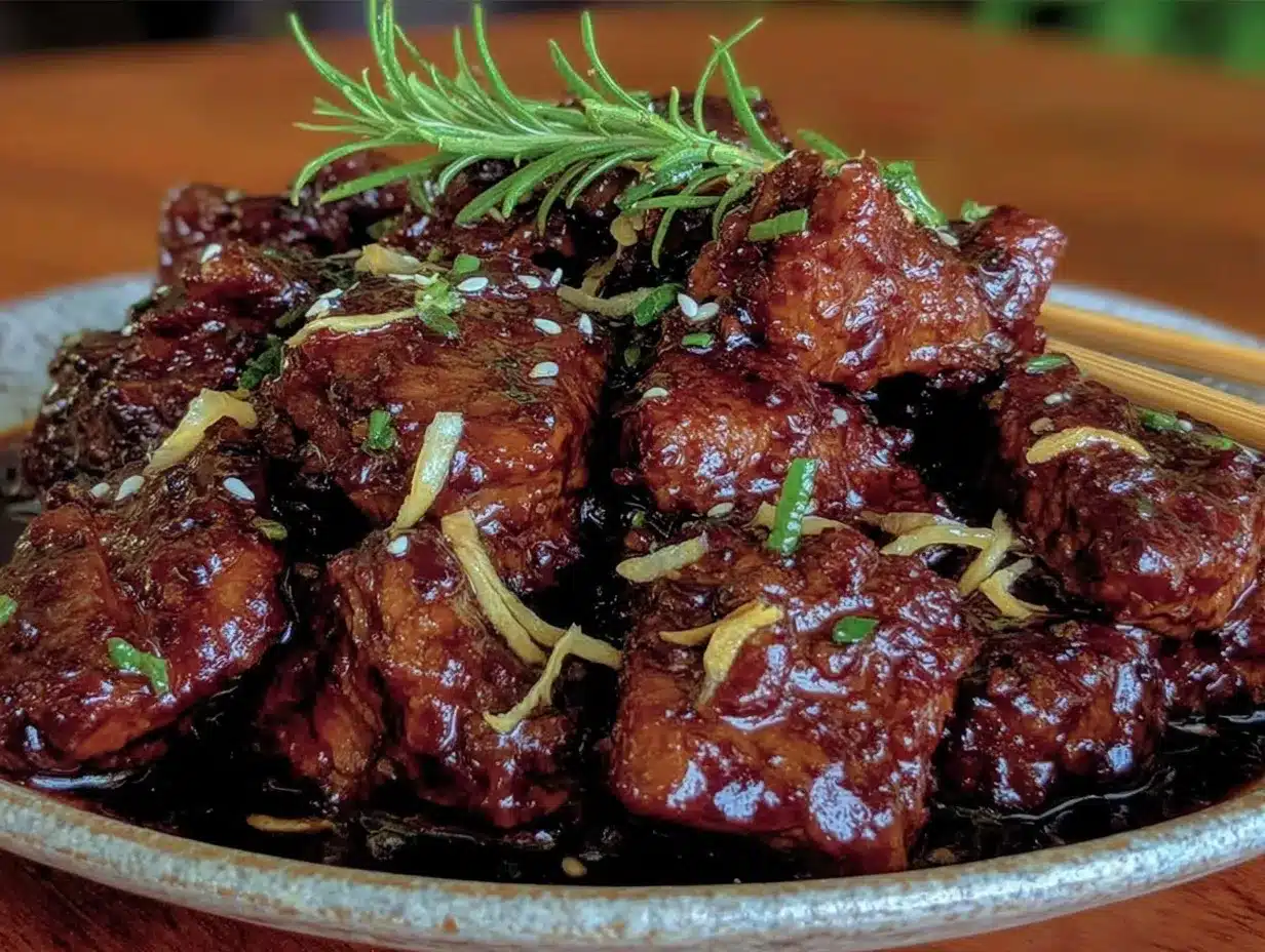 sticky sweet beef teriyaki preparation steps