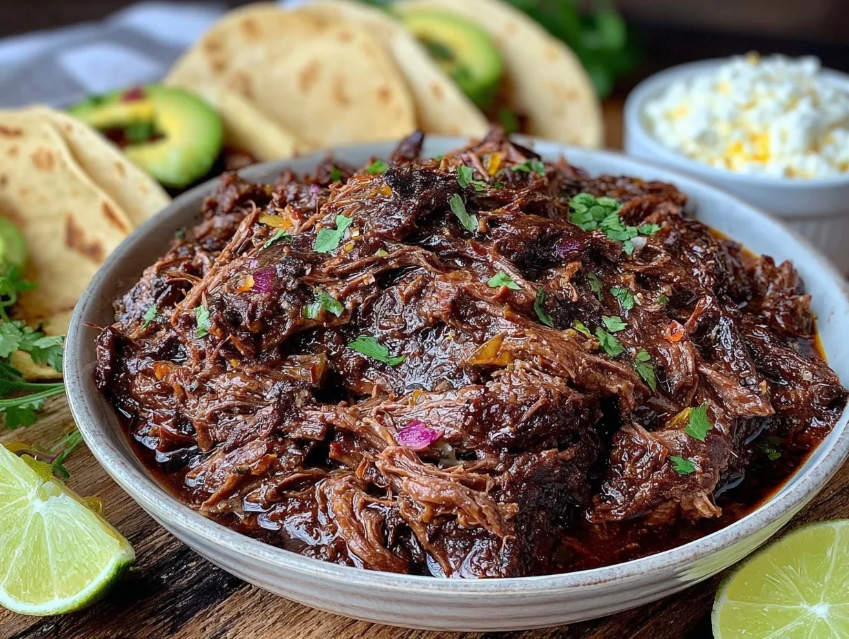 tender instant pot shredded beef roast preparation steps