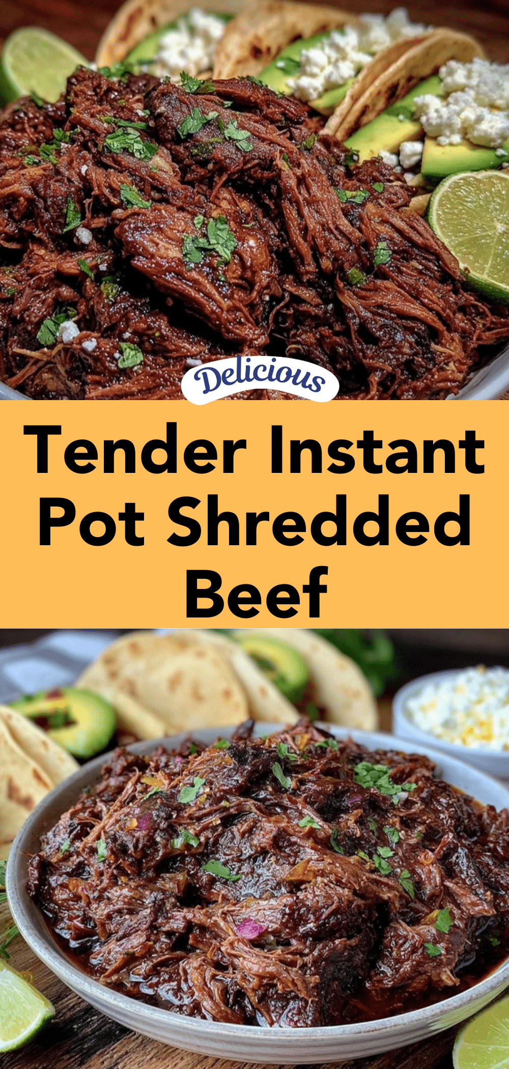 tender instant pot shredded beef roast recipe