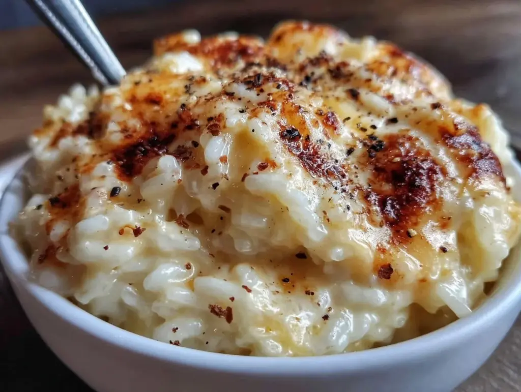 ultimate creamy cheesy rice - featured image