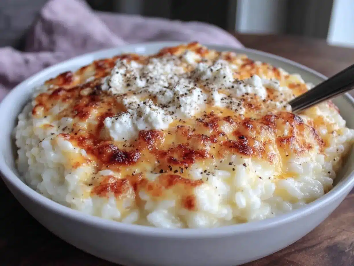 ultimate creamy cheesy rice preparation steps