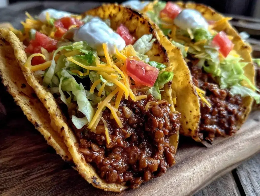 vegan lentil tacos - featured image