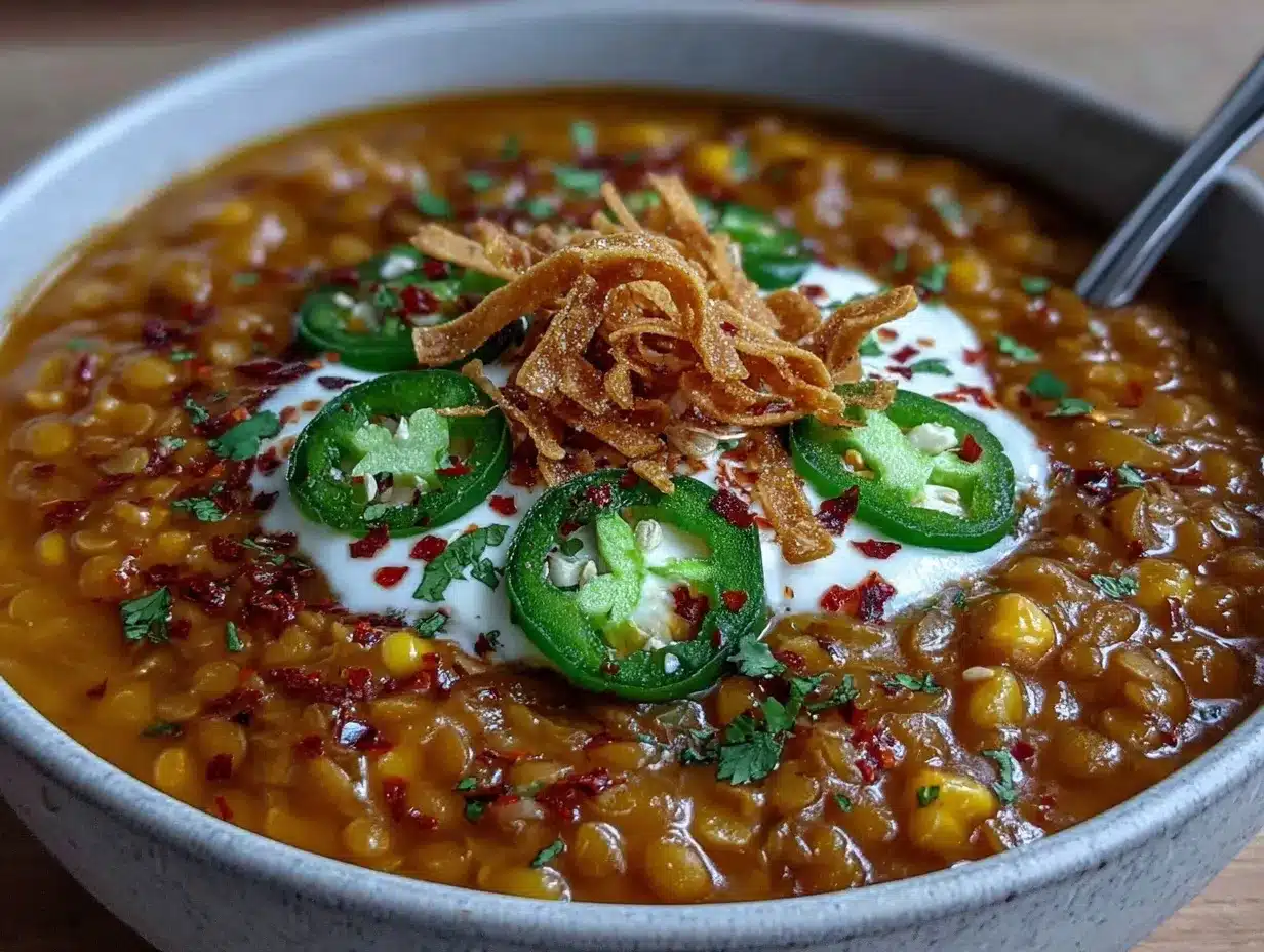 vegan lentil tortilla soup preparation steps