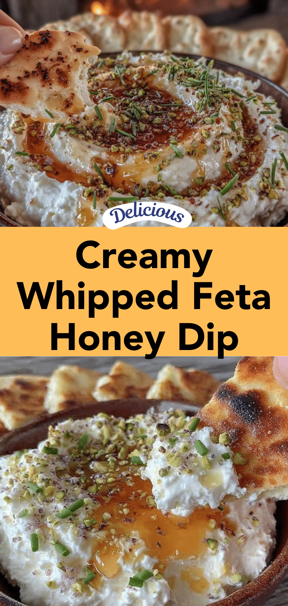 whipped feta honey dip recipe