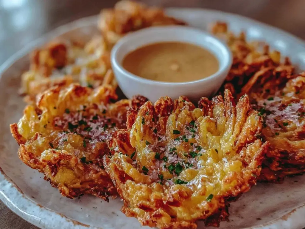 air fryer mini blooming onions - featured image
