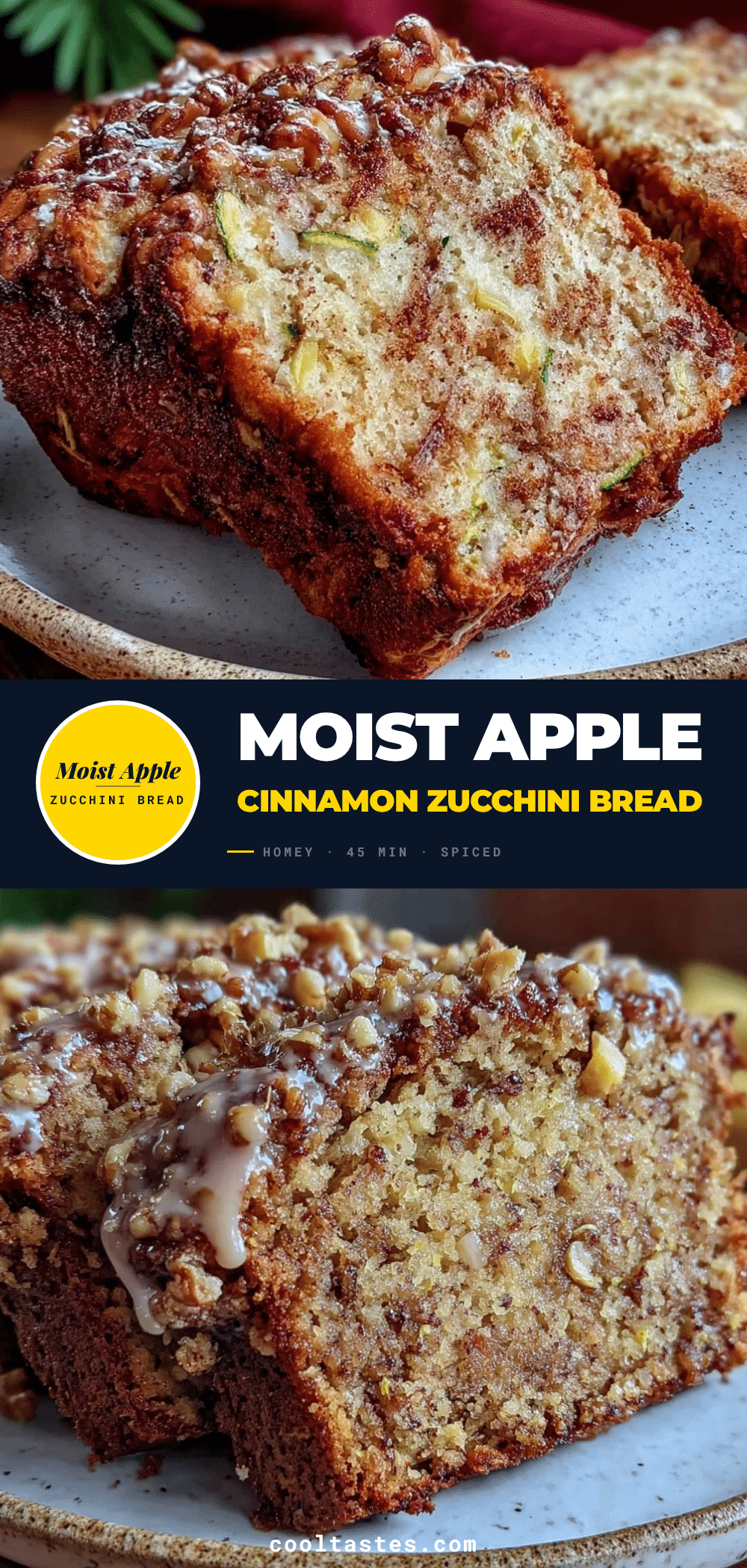 apple cinnamon zucchini bread recipe