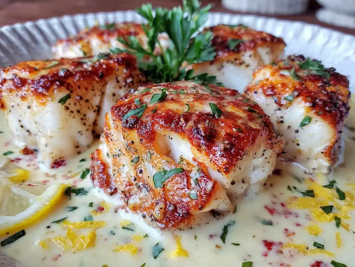 baked cod in coconut lemon sauce preparation steps