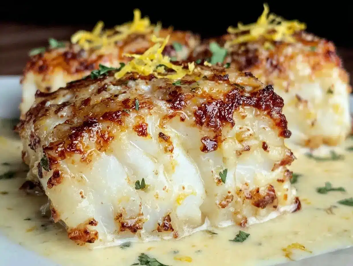 baked cod in coconut lemon sauce preparation steps