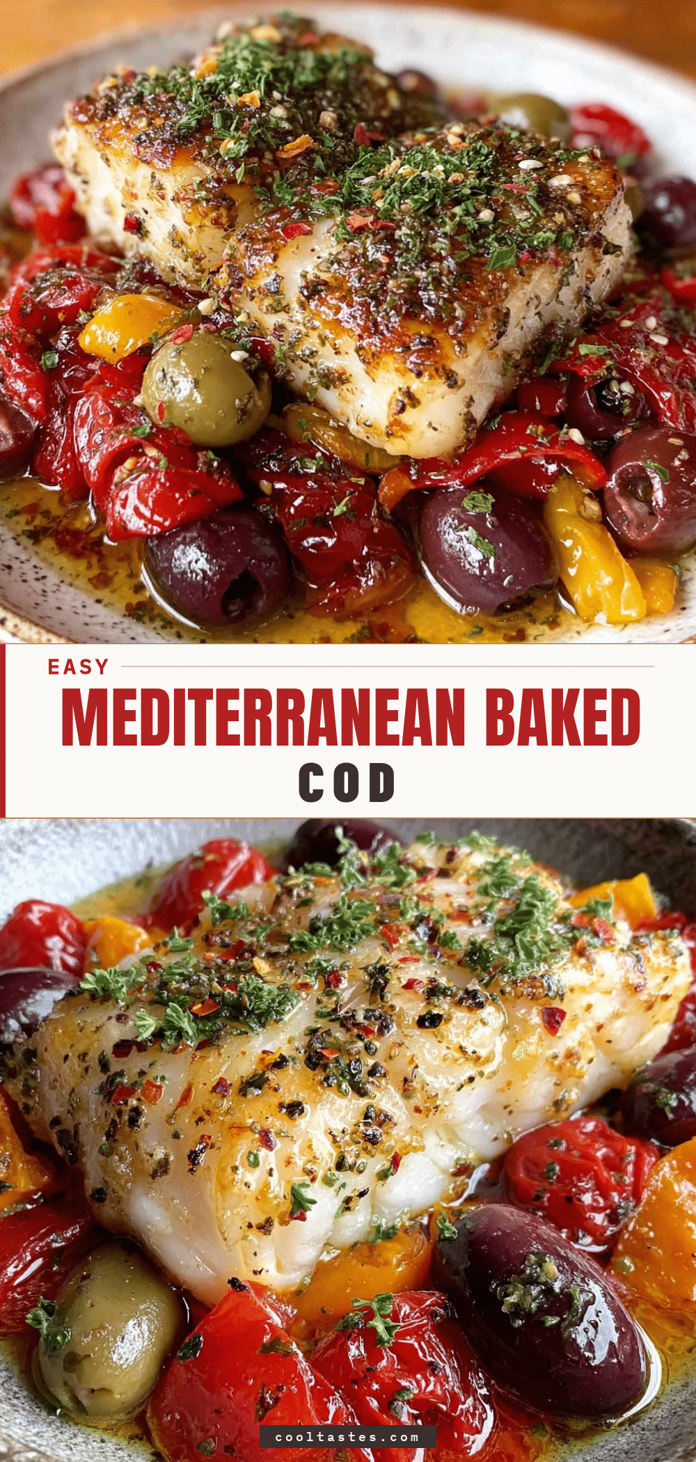 baked cod with olives recipe
