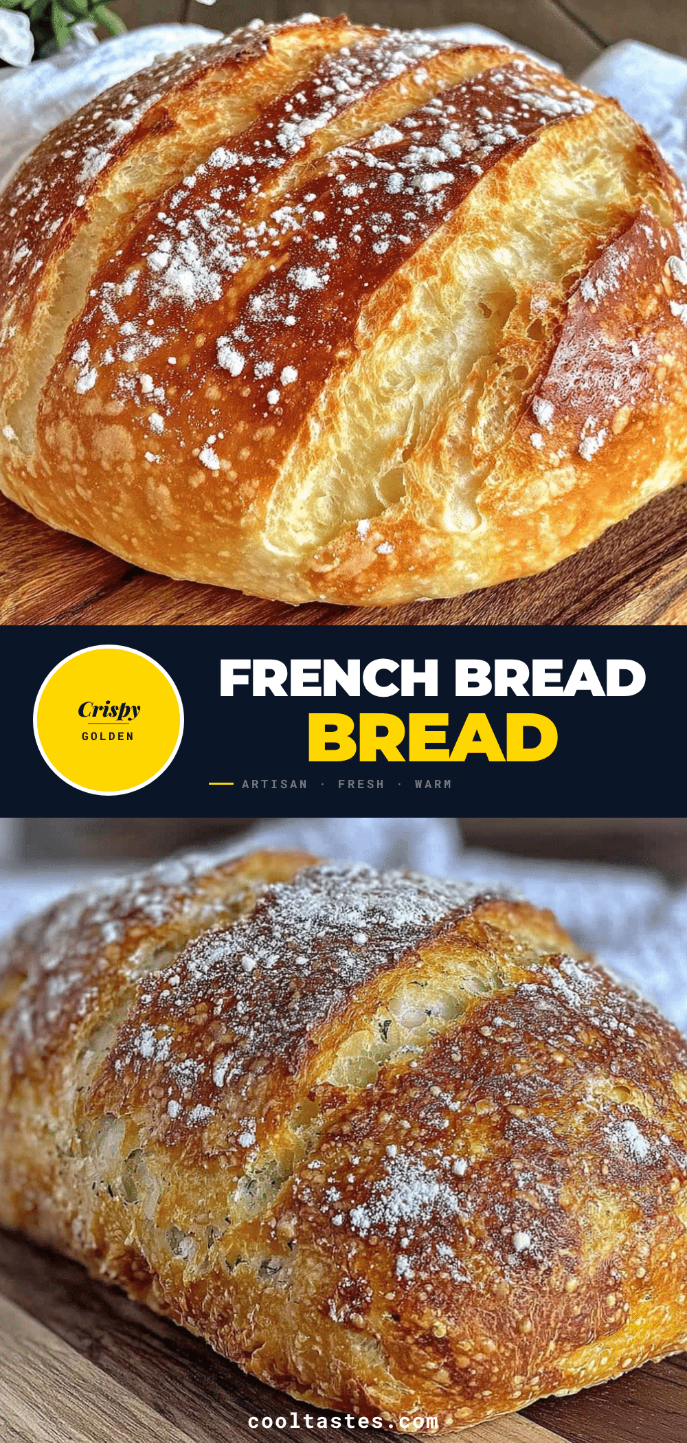 baked French bread recipe recipe