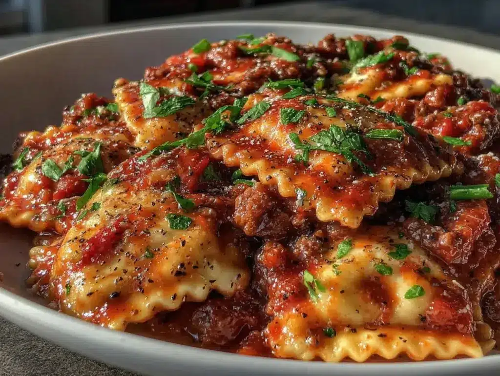 baked ravioli lasagna - featured image