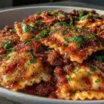 baked ravioli lasagna - featured image