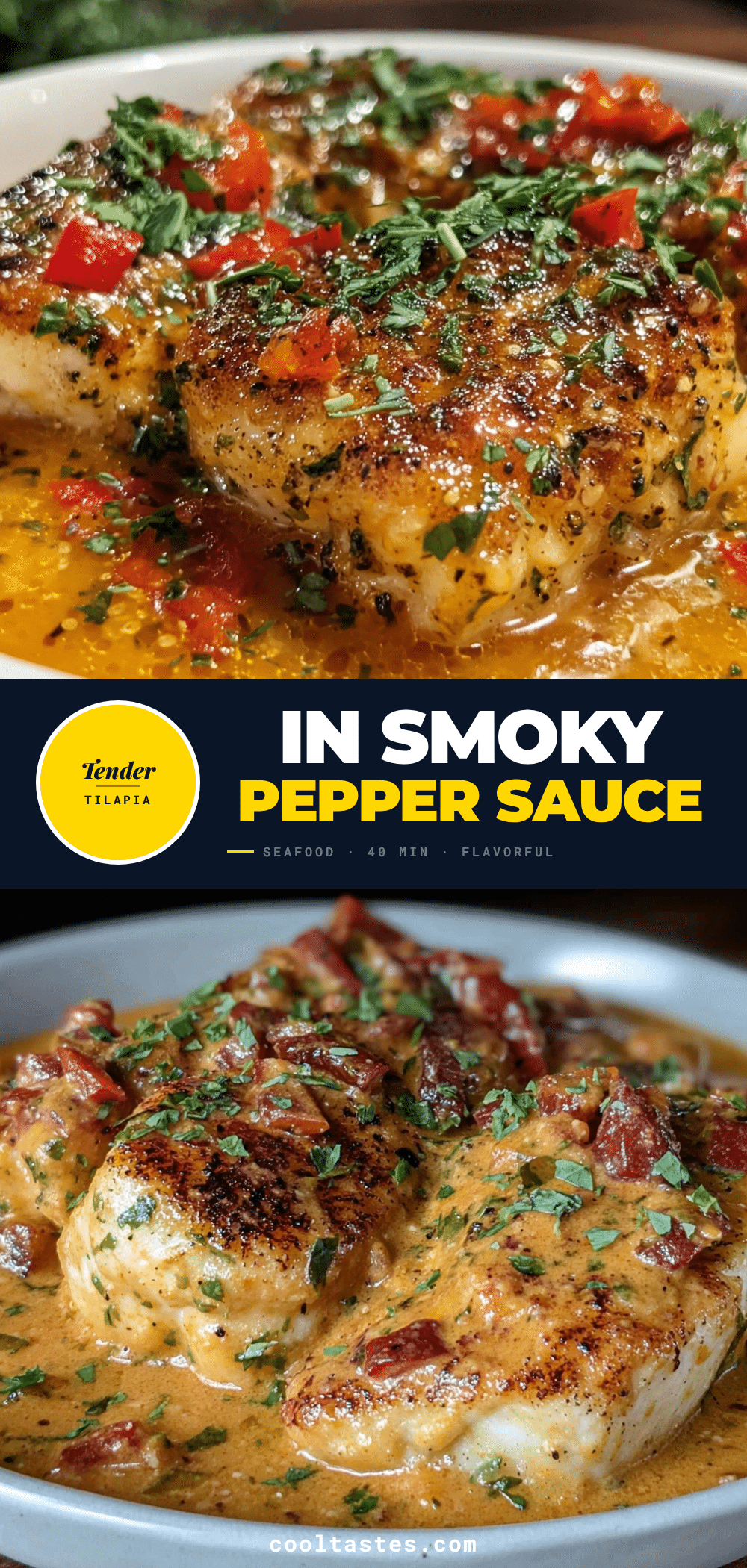 baked tilapia in roasted pepper sauce recipe