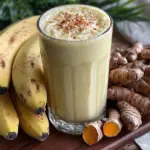 banana turmeric smoothie - featured image