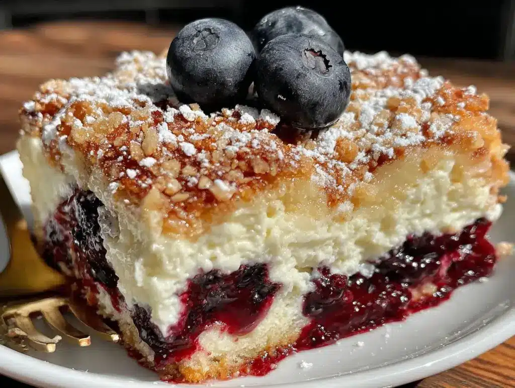 blueberry cottage cheese breakfast bake - featured image