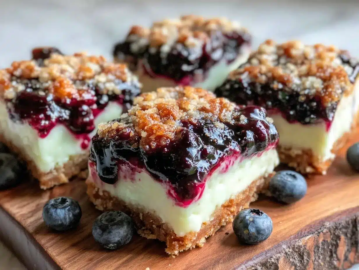 buttery blueberry cream cheese bars preparation steps