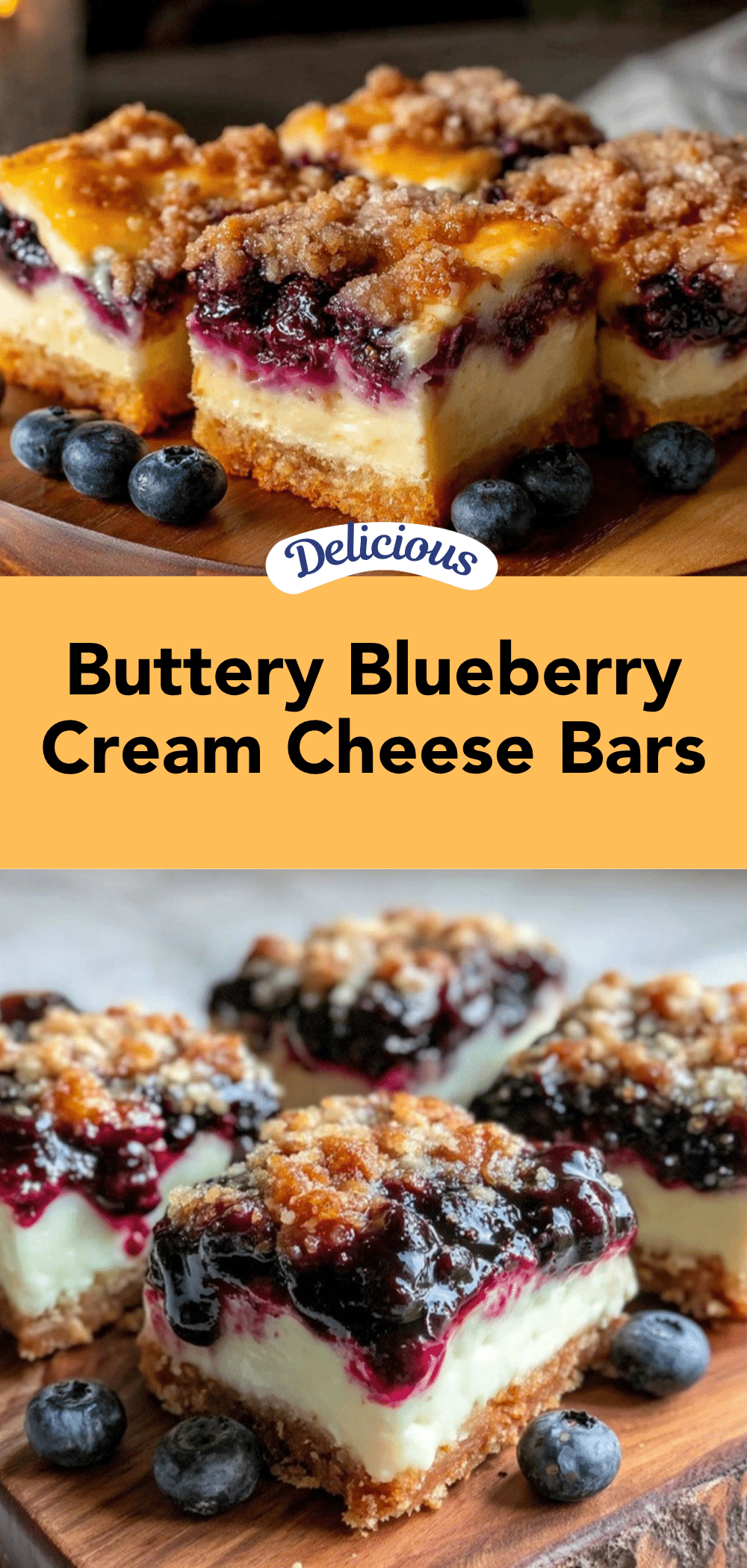 buttery blueberry cream cheese bars recipe