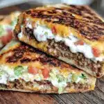 cheeseburger crunch wrap - featured image